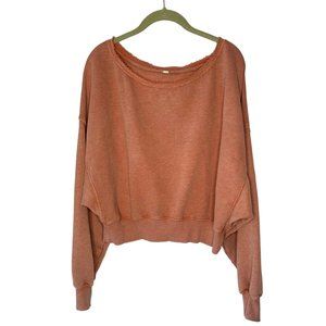 Free People Rust Sweatshirt